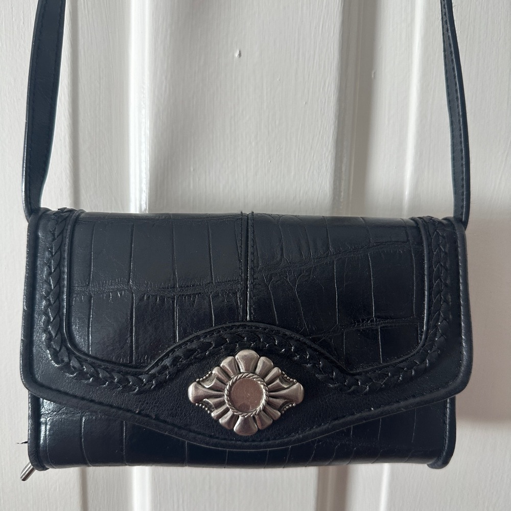 Black Croc-inspired Purse